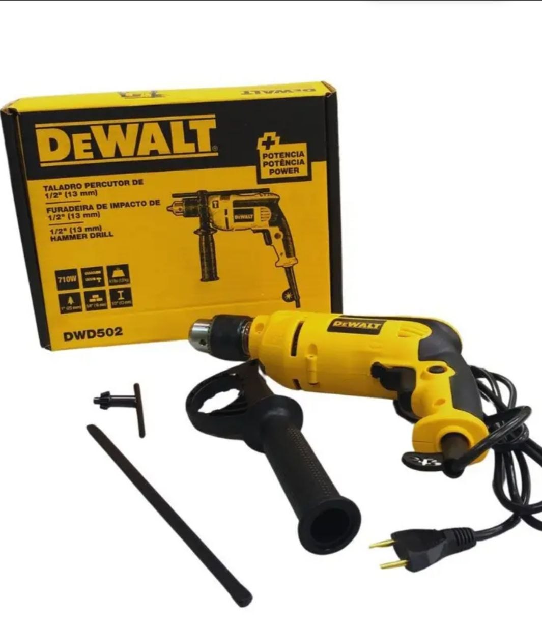 FURADEIRA DE IMPACTO 1/2 127V 710W DEWALT UN