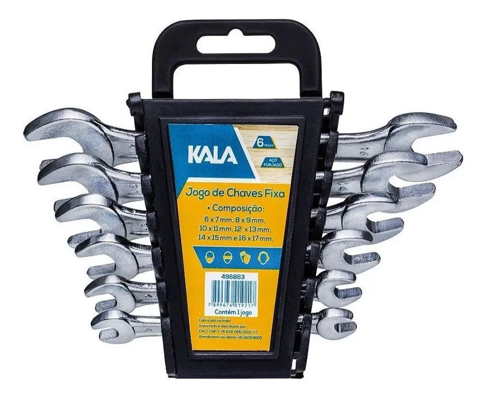 JOGO CHAVE FIXA 6 A 17 MM (6 PCS) KALA - 3