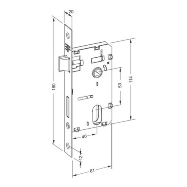 FECHADURA 3F ROS RED 720 CONTEMP.INTERNA CR - 2