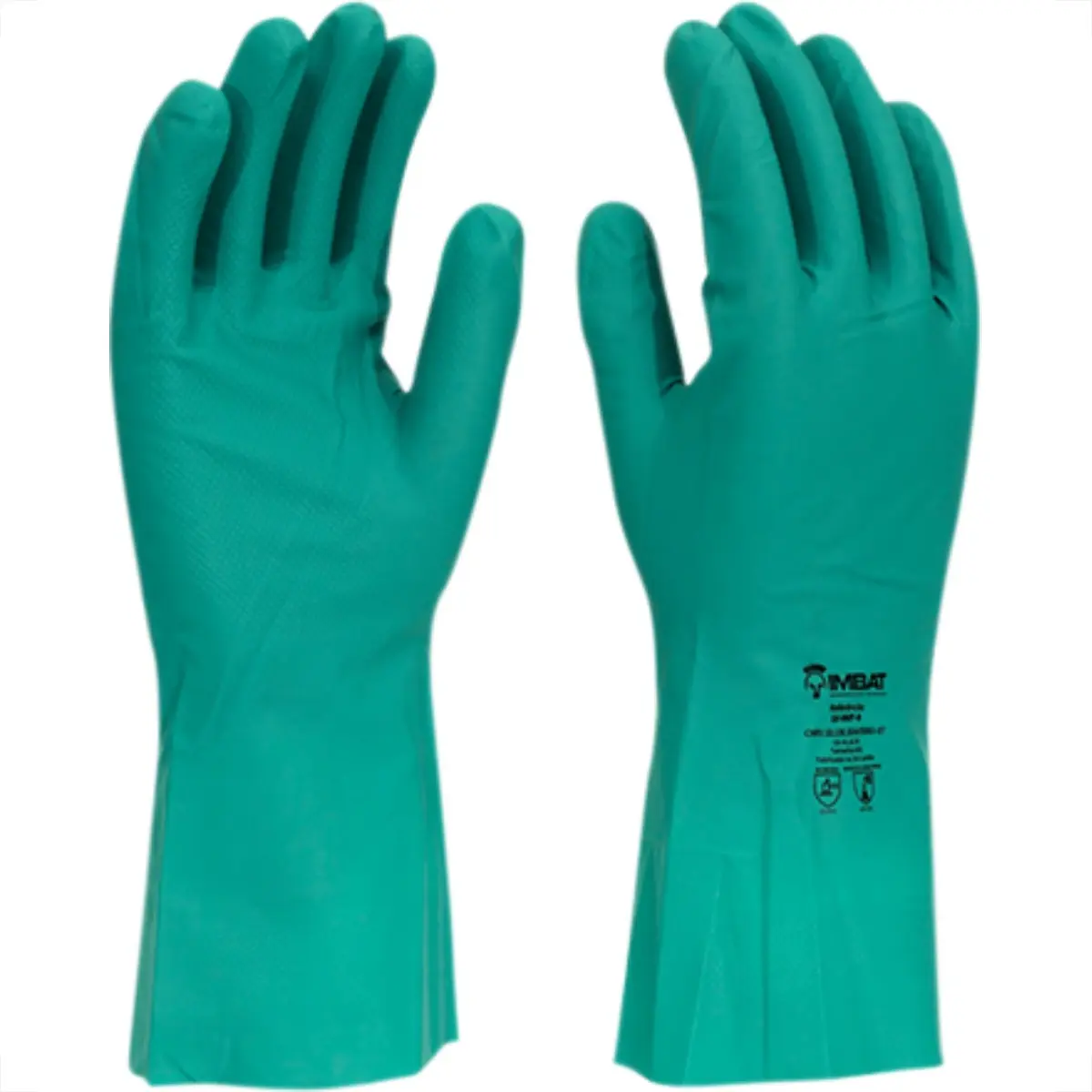LUVA DE LATEX NITRILICO VERDE 9-G IMBAT - 3