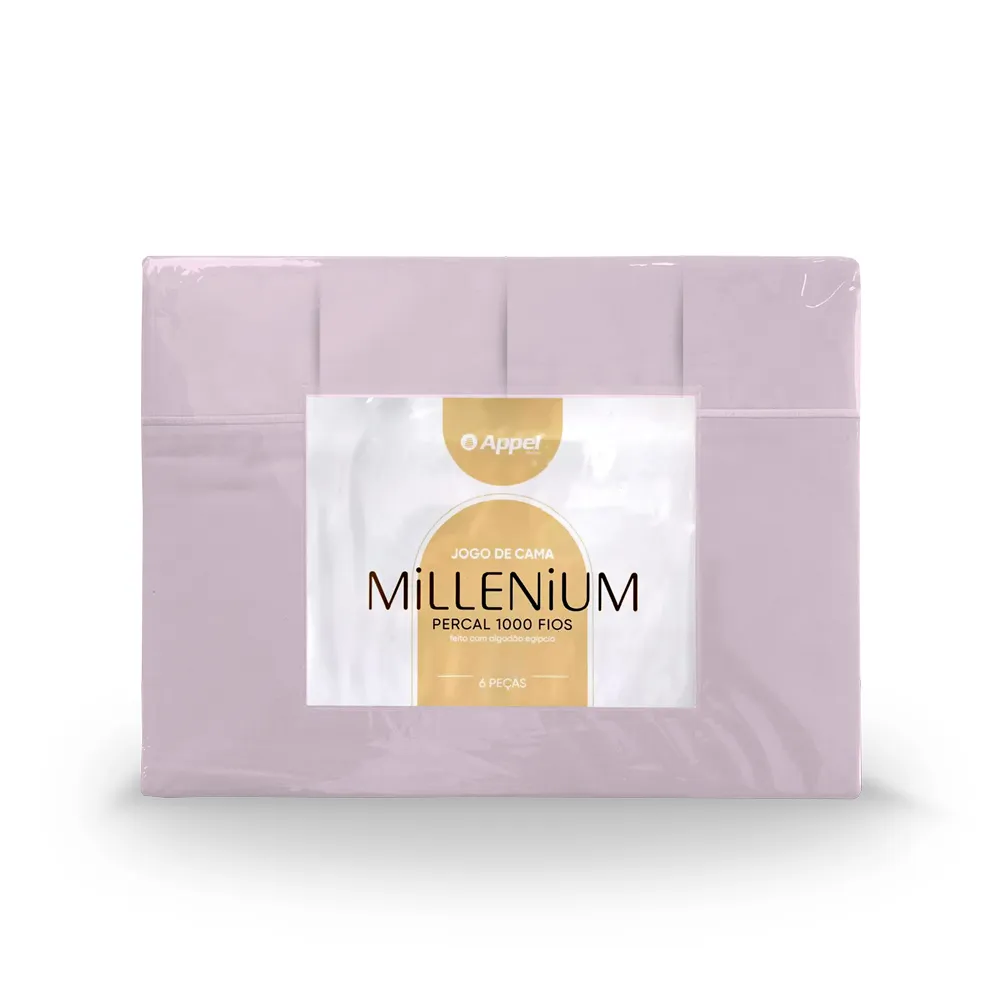 JOGO DE CAMA CASAL MILLENIUM 2,20M X 2,50M ROSA - 3