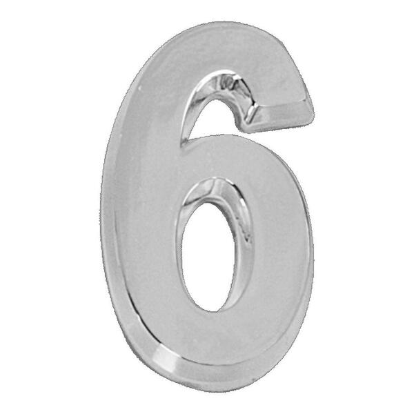NUMERO P/CASA ABS CROMADO N.6 UN