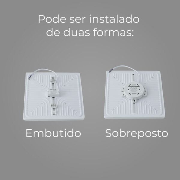 Painel Infinity LED 36W 6500K de Embutir, da marca Galaxy LED - 6
